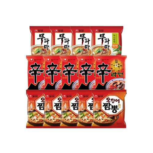 농심무파마4입+오징어짬뽕5입+신라면5입 55 17,280원