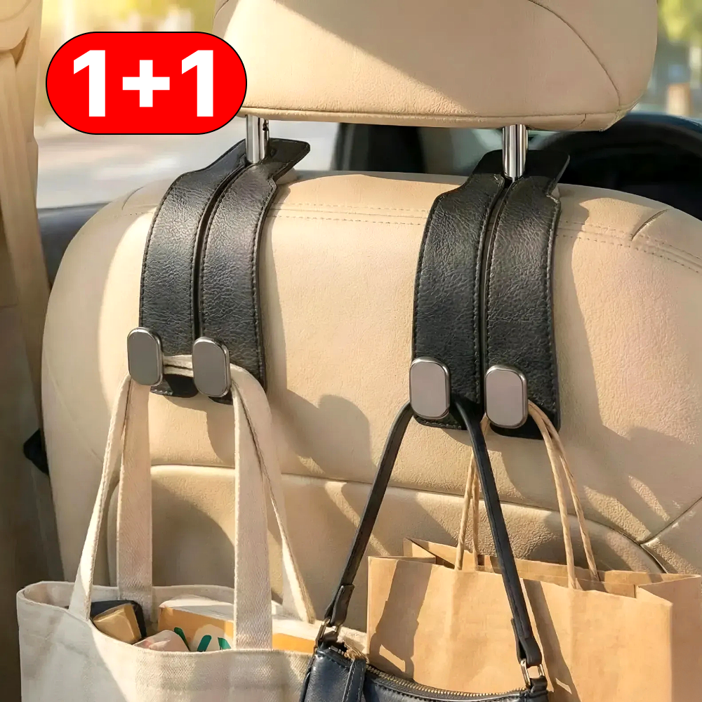 노브픽즈 자동차 가방걸이 옷걸이 후크 헤드레스트 고리, 블랙, 2개 8,000원