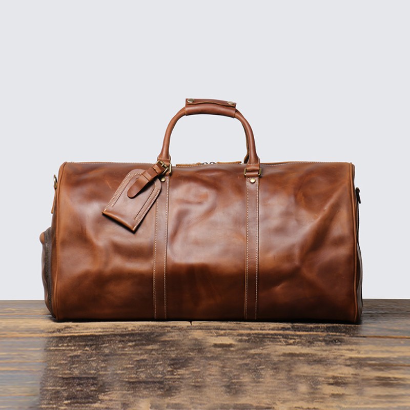 LOHA 빈티지 소가죽 보스턴백 대용량 여행가방 3183 185,000원