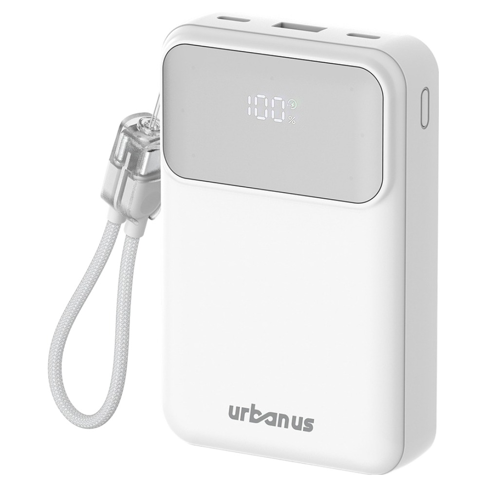 어반어스 PD 22.5W 고속 3포트 초경량 보조배터리 20000mAh + 빌트인 C to C 케이블 세트 17,900원