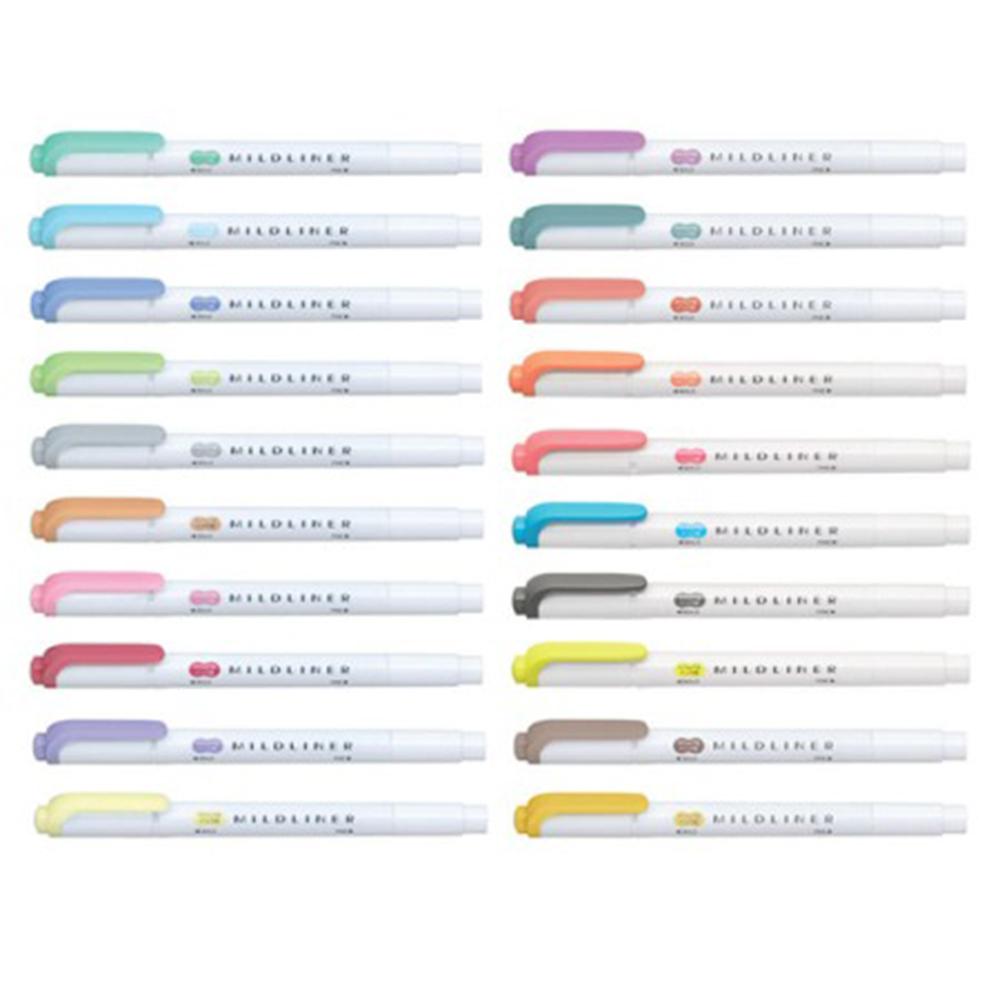 제브라 마일드라이너 트윈 형광펜 낱색 35color, WKT7-MT/옐로우 1,090원