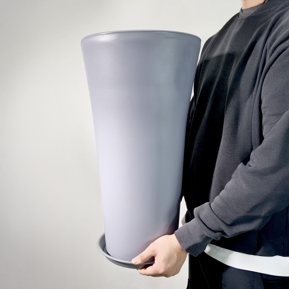 식물연구소 플라스틱 인테리어 대형 비너스 원형 화분 2호 그레이 16,070원