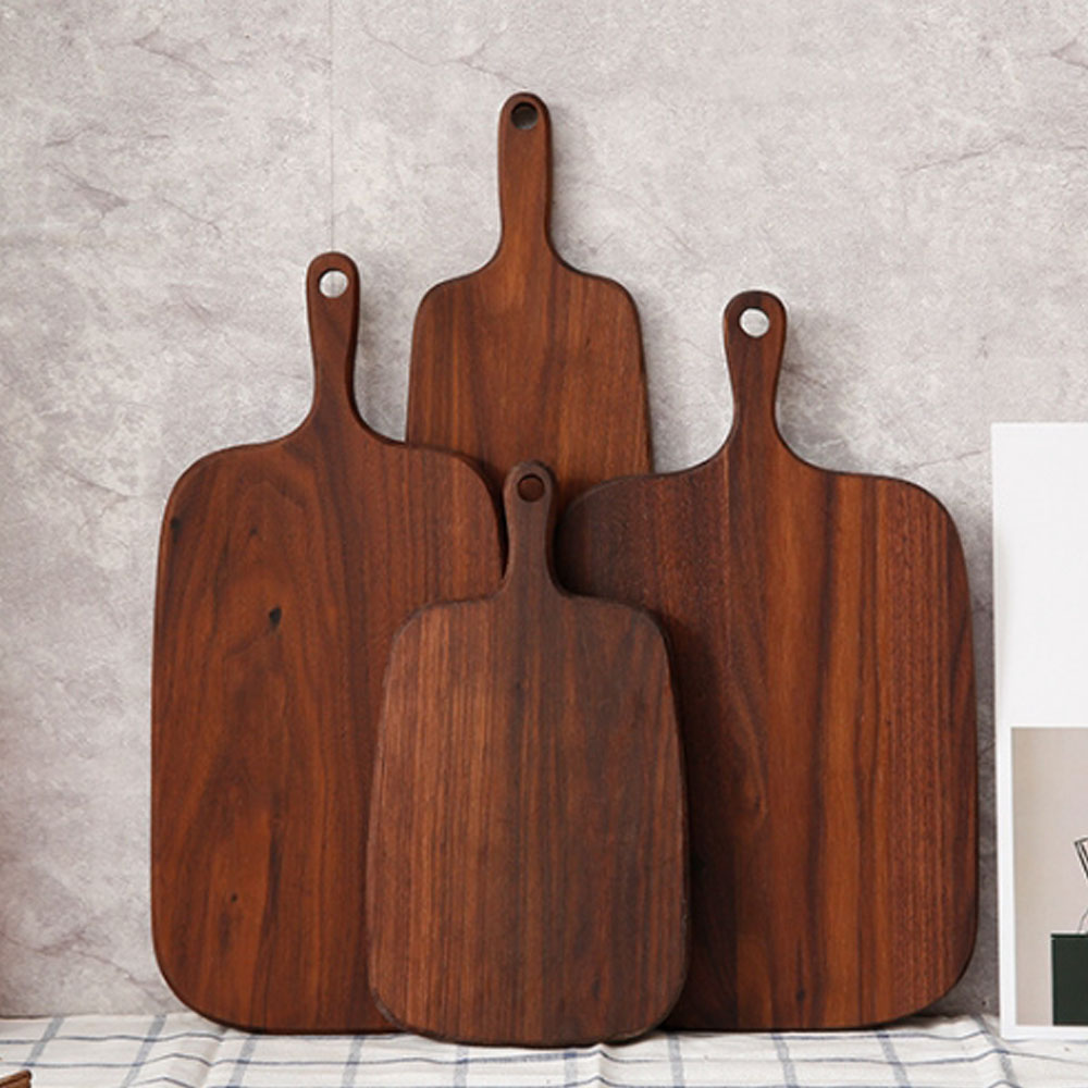 우드 플레이팅 나무 도마 핸디형 브런치 보드 쟁반 겸용, 1개, 블랙월넛 13,900원