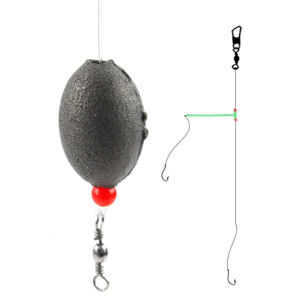 4+1 원투 낚시 원형 묶음추 봉돌 바늘 우럭 채비 999피싱 2,050원