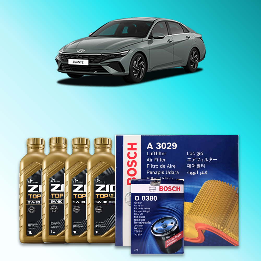 더 뉴 아반떼 (CN7) 1.6 가솔린 엔진오일세트 SK 지크 탑 LS 5W30 (ZIC TOP LS) 76,600원