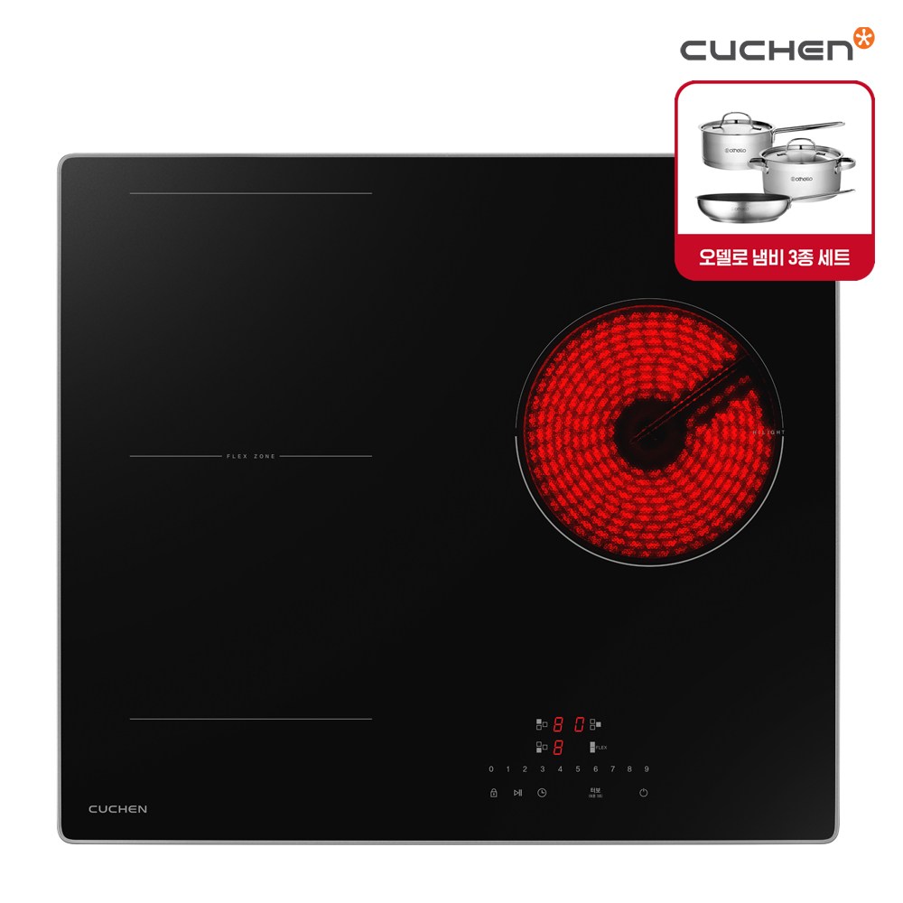 [NEW2023] 쿠첸 하이브리드 인덕션 전기레인지 CEO-B3SF3A0NBA (IH2+HL1) 빌트인 전기쿡탑 500,000원
