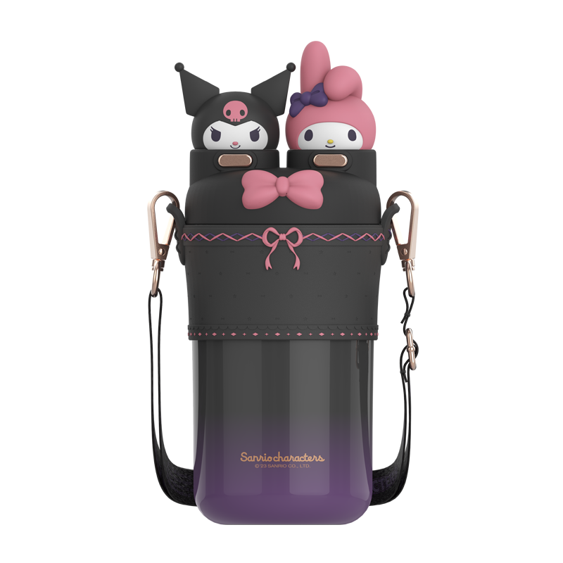 정품 산리오 텀블러 550ml, 550ml 쿠로미+마이멜로디(블랙), 1개, 550ml 23,800원