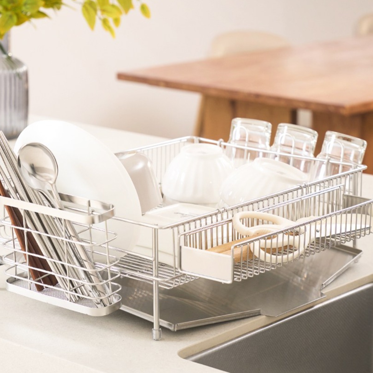 PN풍년 위더스 올스텐 304 무타공 싱크대 그릇 식기 건조대 79,000원