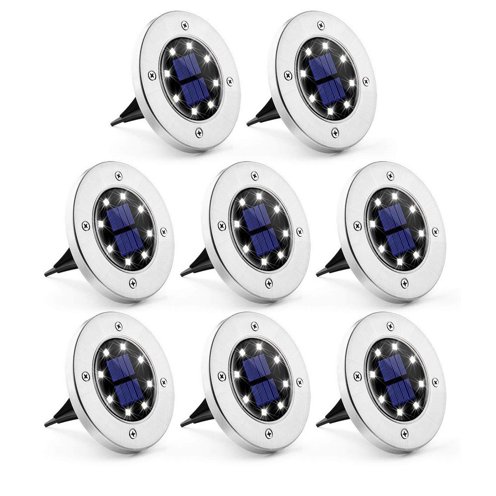 태양광 8LED 마당 정원 계단 바닥등 단독주택 주광색 주백색 매입등 22,900원