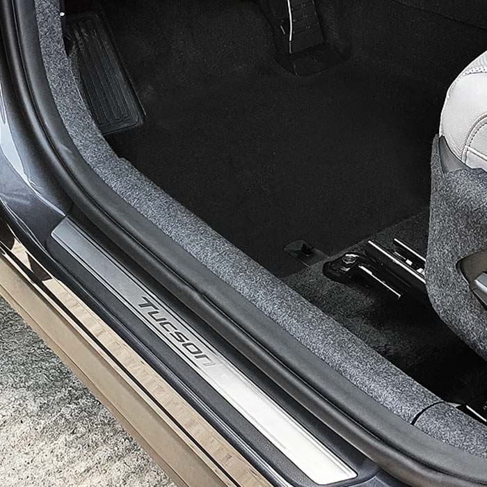 카프트 투싼 NX4 호환 도어커버 도어스텝 트렁크 범퍼 스텝 시트 후면 킥매트 몰딩 스크래치 방지 커버 차량 용품 15,000원