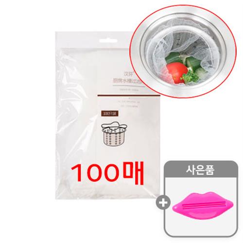 [치약짜게 증정](배수구 거름망 A타입 소형 100매 + 치약짜게 A타입 1p) 싱크대 거름망 음식물찌꺼기망 하수구 배수구 거름망 씽크대망 4,750원