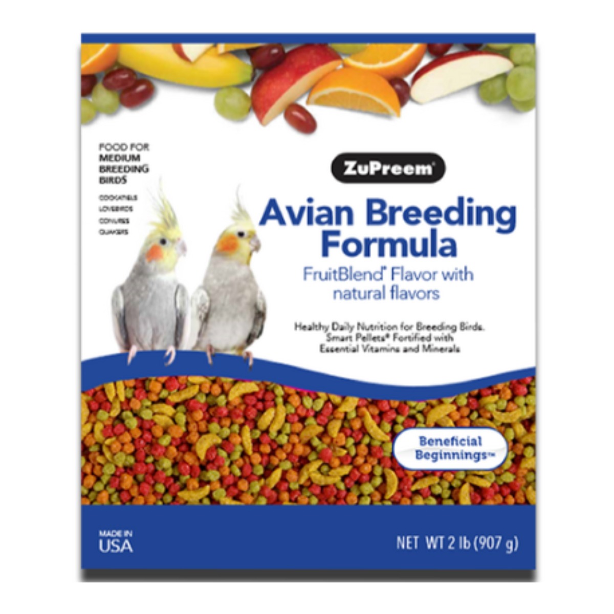 앵파크 주프림 펠렛 브리더 중형 앵무새 먹이 모이, 907g, 1개 33,000원