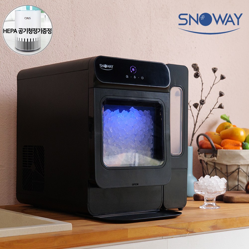 스노웨이 아이스 너겟 얼음 제빙기 20kg 자동세척 대용량 사무실 카페 미용실 업소용 438,000원