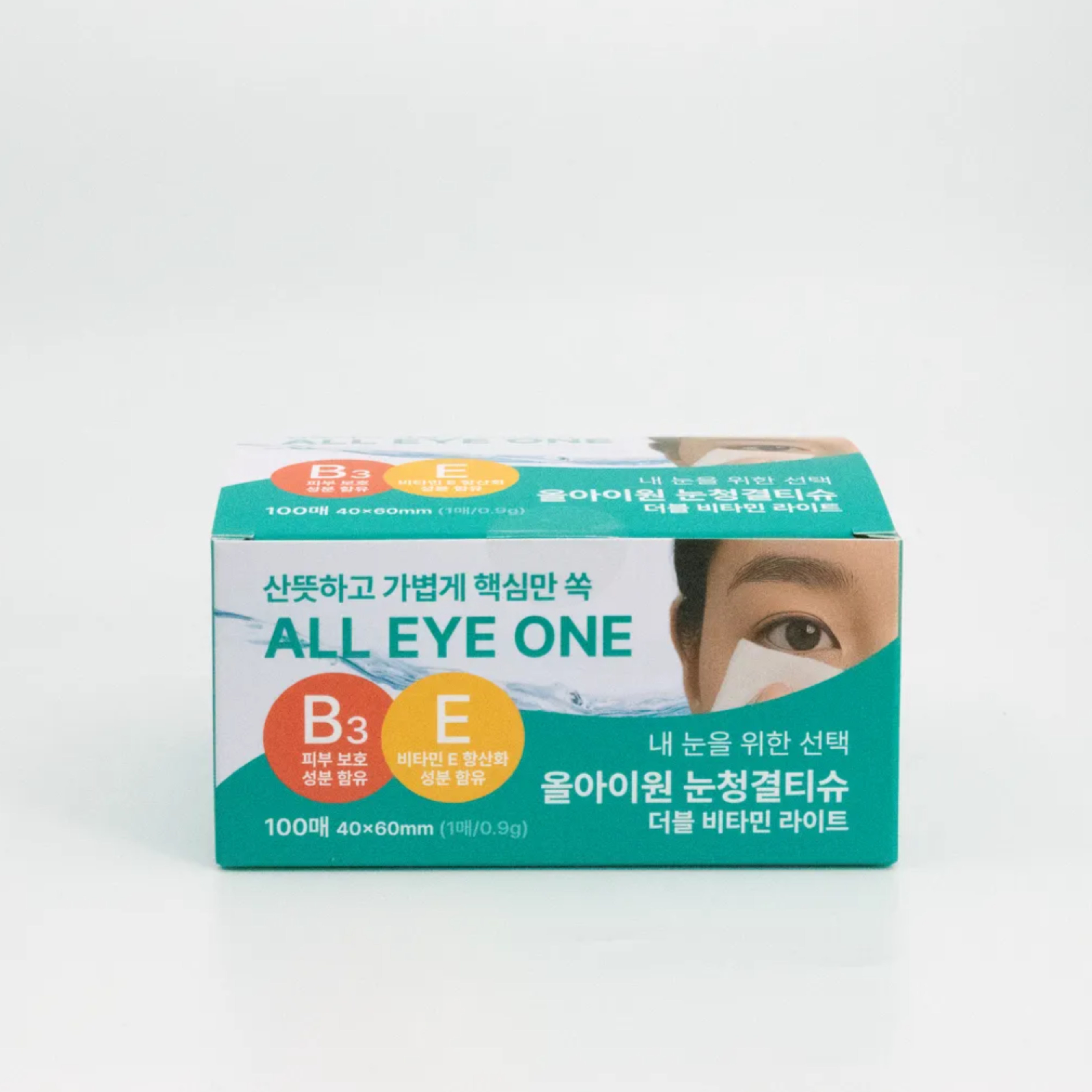 코튼데이 올아이원 눈청결티슈 더블비타민 라이트 눈이물감 눈꺼풀세정제 아이티슈, 100개, 90g 15,500원