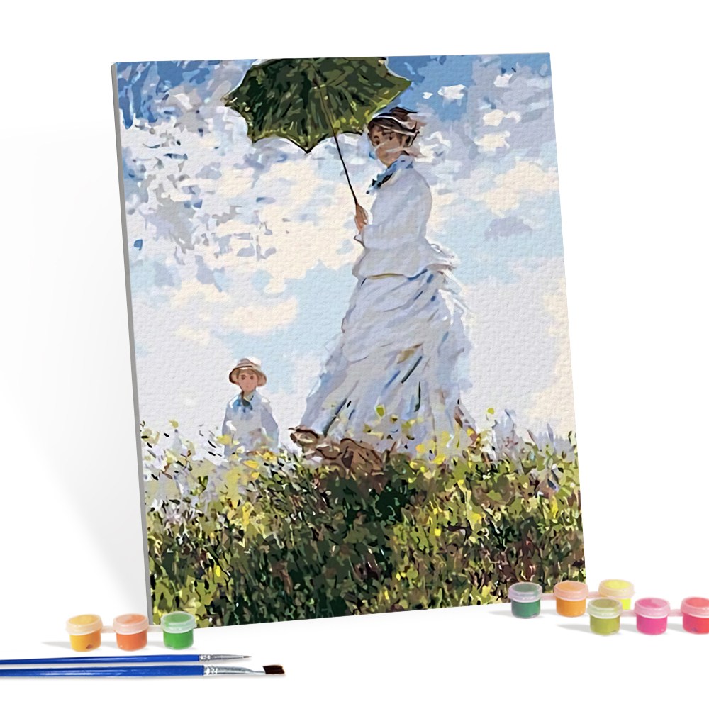 아이러브페인팅 DIY캔버스형 그림그리기 40x50cm 모네-부인과 아들, 단품, 1개 14,800원