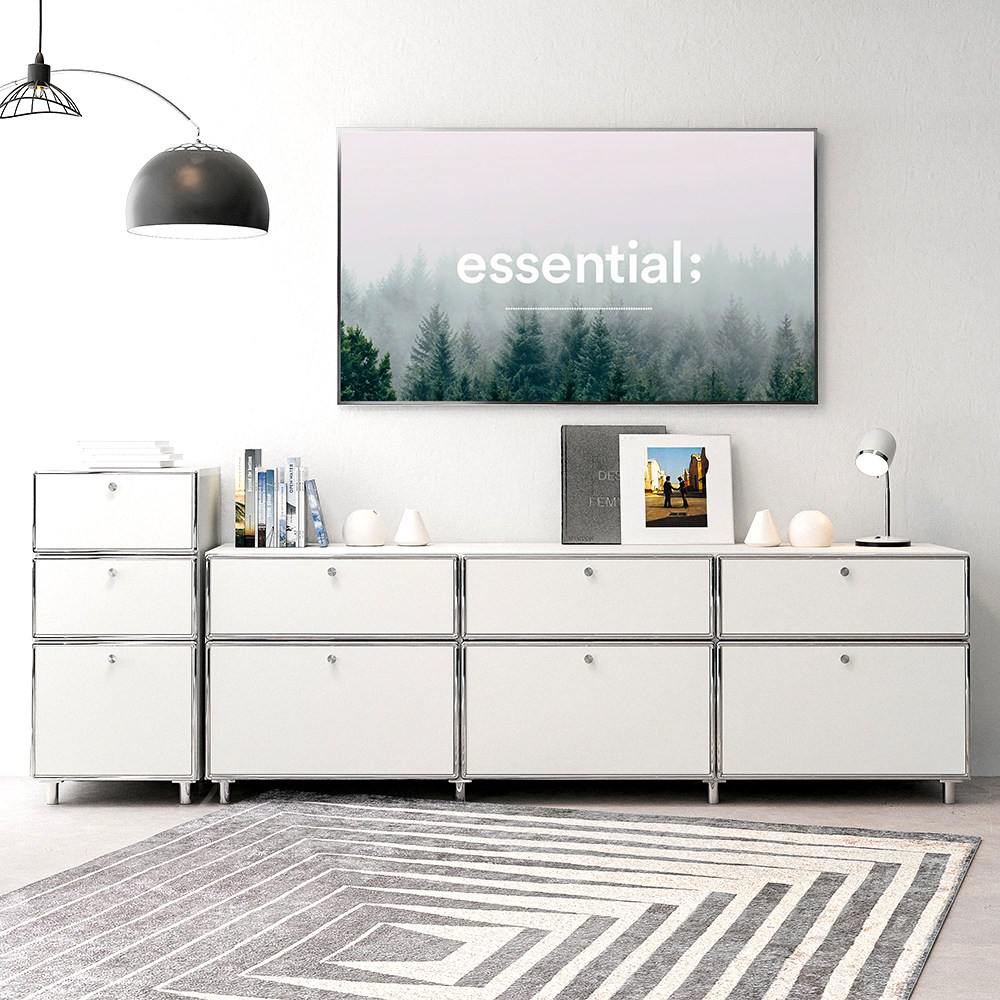 모네르 모듈 미드센츄리 국내제작 서랍 tv다이 높은 거실장 2colors 282,000원