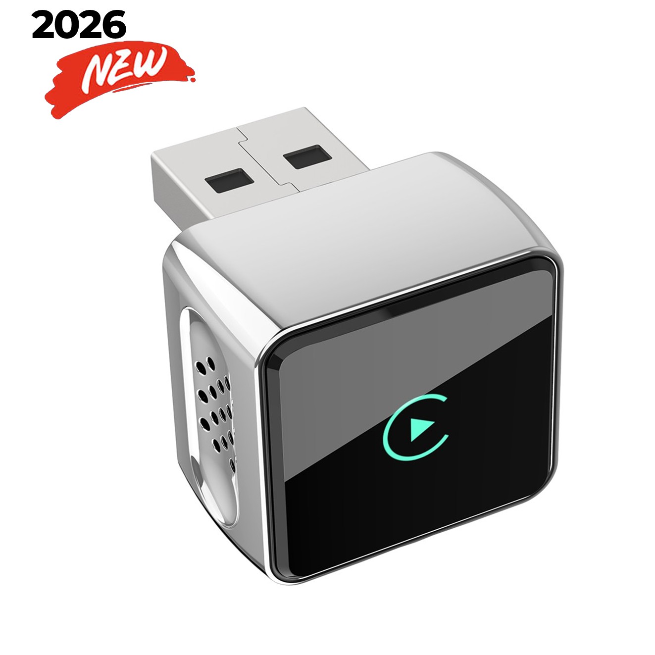 드라이비아 무선 카플레이 안드로이드오토 동글 애플카플레이 차량용 WiFi 블루투스 초소형 모듈, 실버은색 검정 투톤, 카플레이 Ver 5.4 28,000원