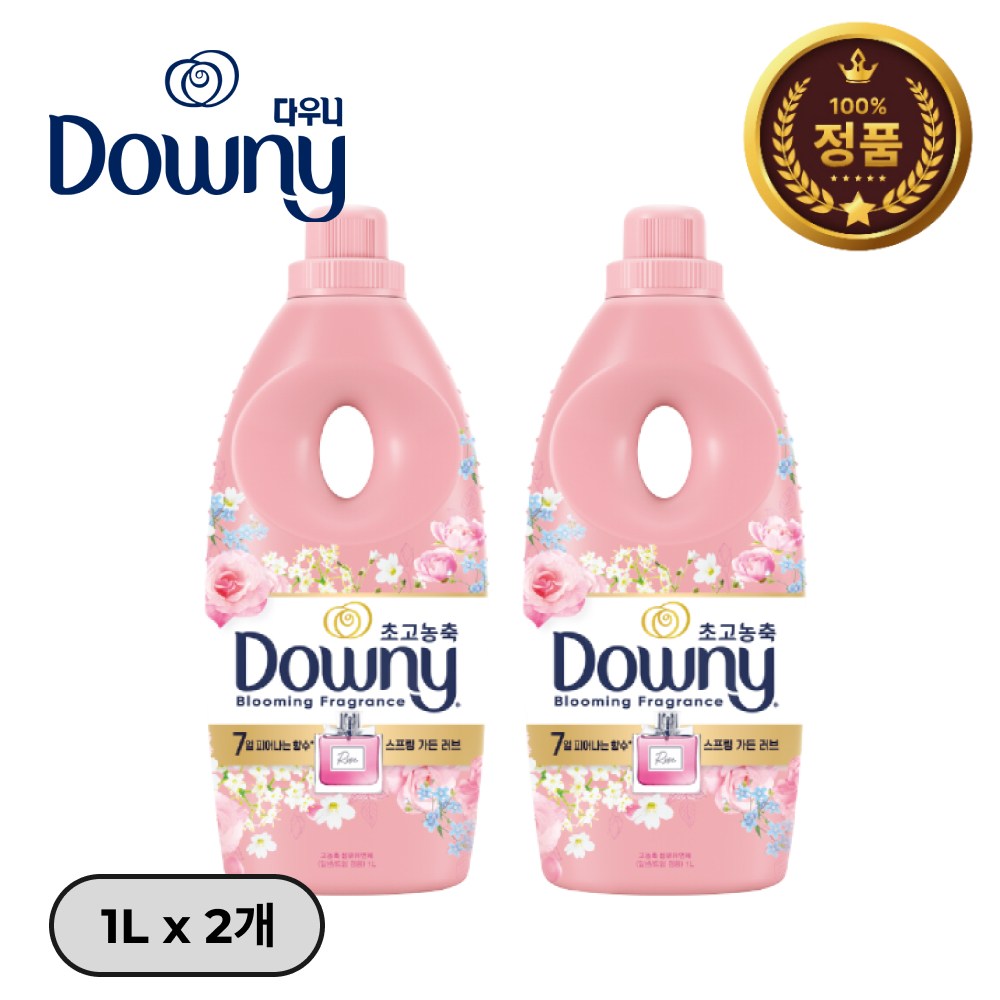 다우니 섬유유연제 향수 컬렉션 스프링 가든 러브 본품, 1.05L, 2개 16,900원
