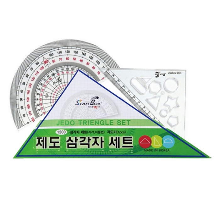 [스타박스]제도삼각자(각도기)세트, 본상품선택 840원