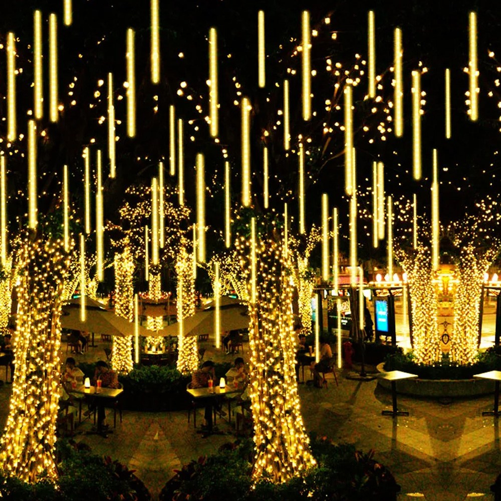 21세기트랜드 유성우 스노우펄 LED 태양광 빗방울 정원 조명 45cm, 옐로우 19,800원