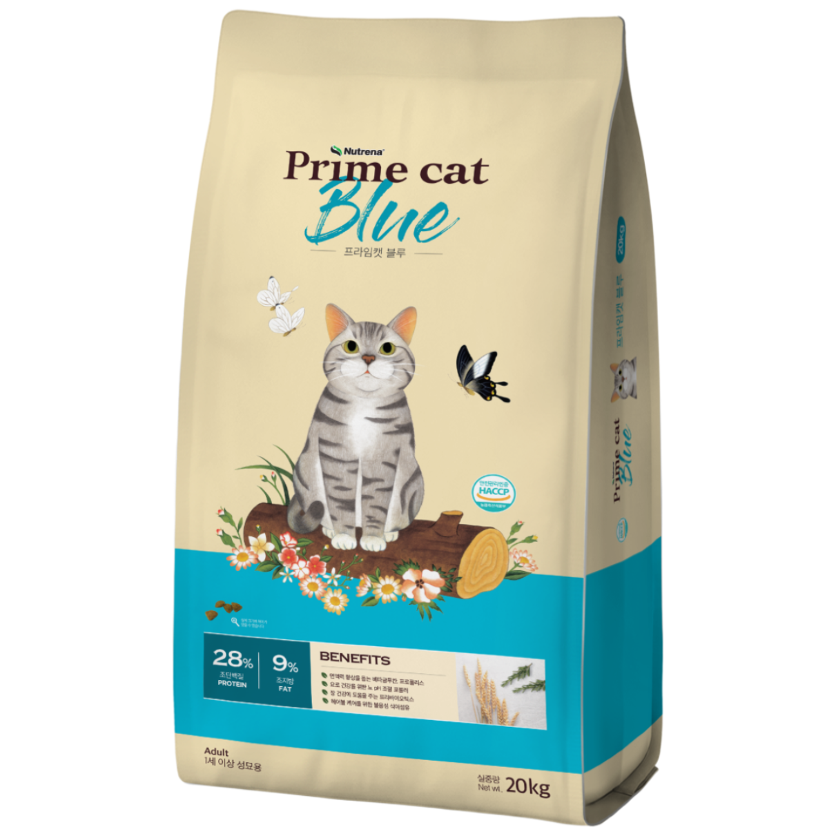 뉴트리나 프라임캣 블루 20kg 고양이사료 대용량 대포장 길냥이밥 길고양이 전연령 32,400원