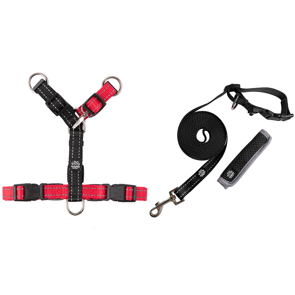 멍템 강아지 H형 하네스 + 핸즈프리 리드줄 세트 25,070원