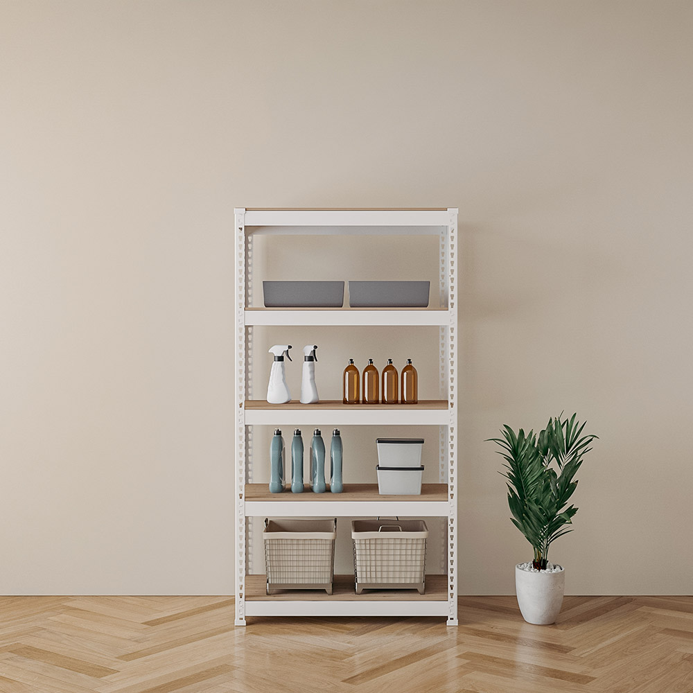 스피드랙 무볼트 조립식 철제 앵글 선반, 화이트, 5단 101,100원