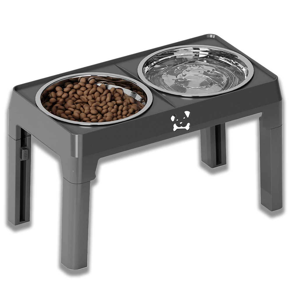 별하루하우스 강아지밥그릇 높이조절 대형견 중현견 소형견 스테인리스 식기, 1개, 그레이 31,900원