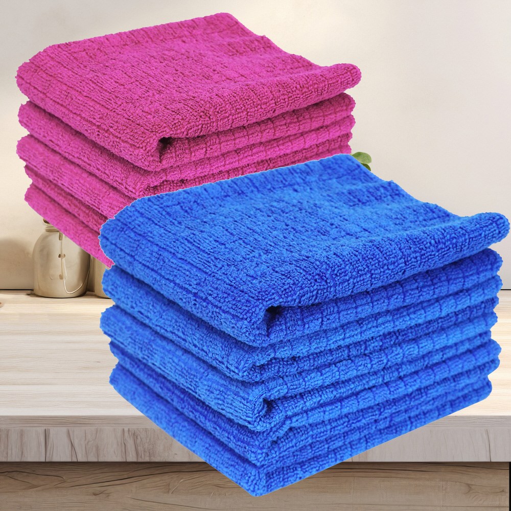 바로싹 경편바둑 손걸레 초극세사, 10개, 40x40cm 다크블루 9,900원