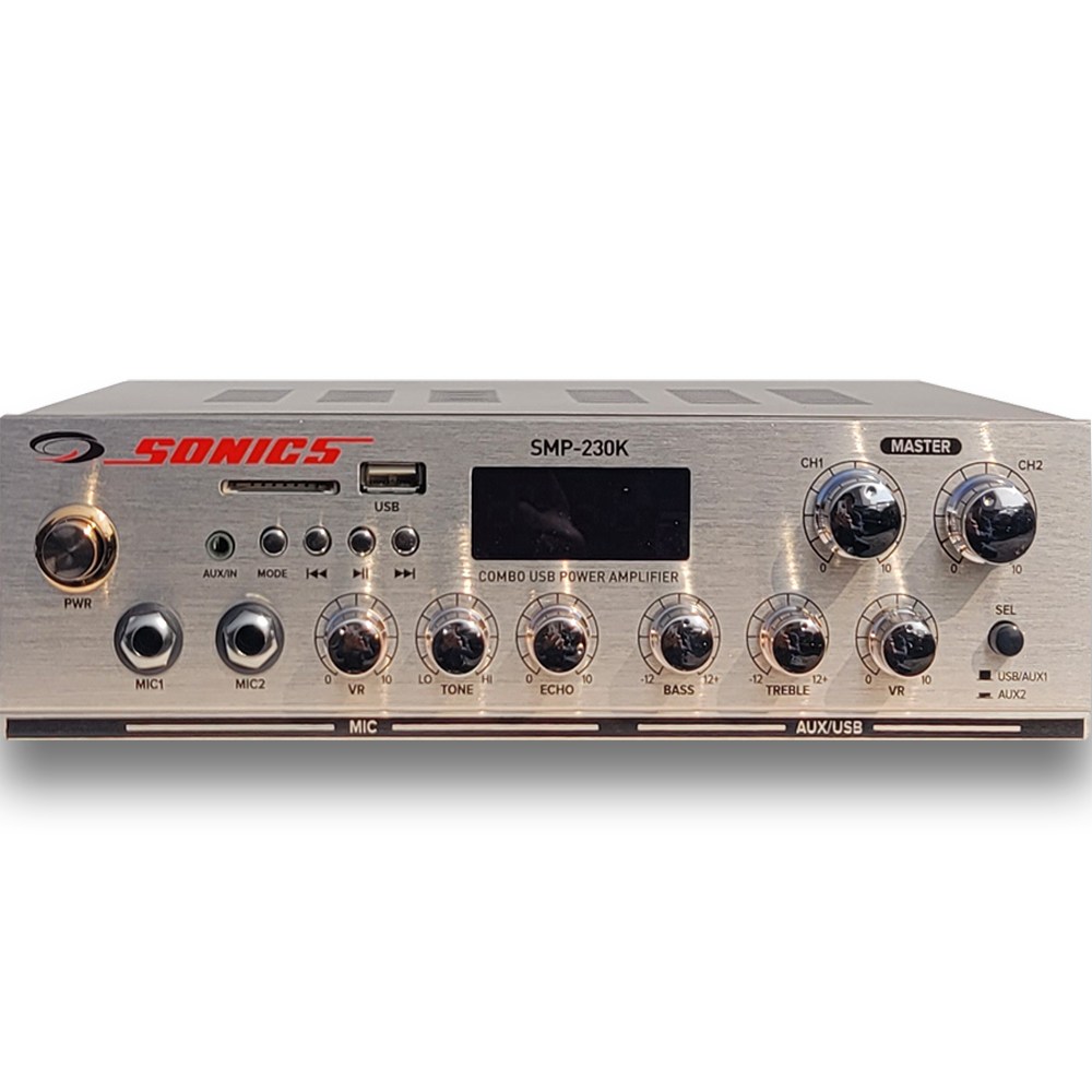 매장용 미니앰프 소닉스 SMP-230K 2체널 국산 블루투스/USB/MP3, SM 130,000원