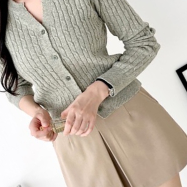 꽈배기 하프케이블 여성 러블리 가디건 SD-251034 52,100원