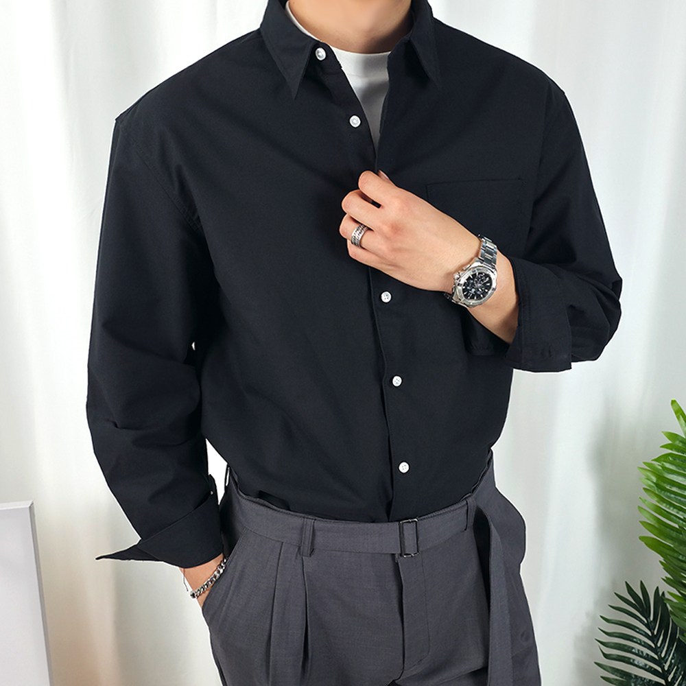 더핏 남성용 옥스포드 오버핏 빅사이즈 면100% 셔츠 31,800원