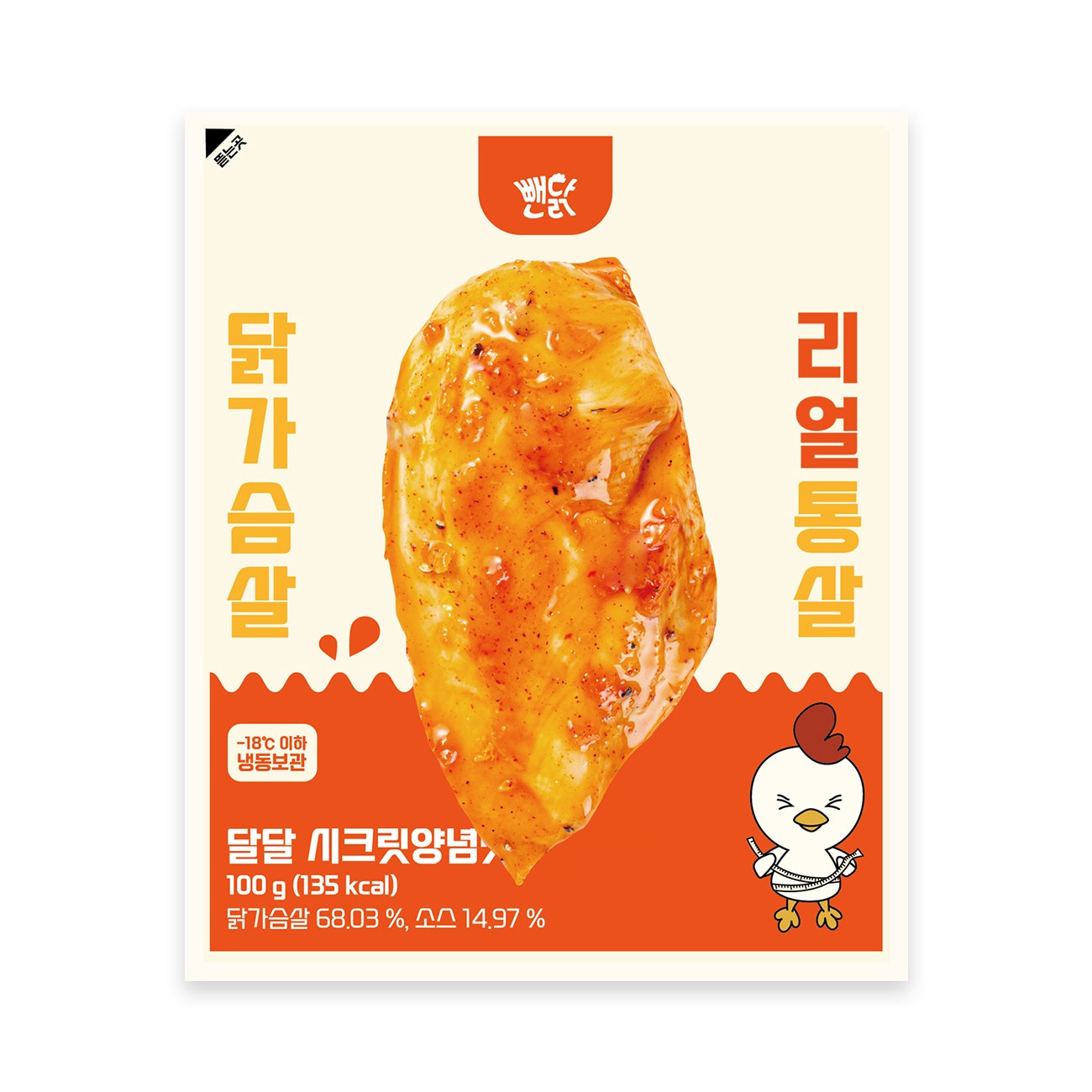뺀닭 리얼통살 소스 닭가슴살 달달 시크릿양념 10팩 20팩 32팩, 100g, 20개 32,000원