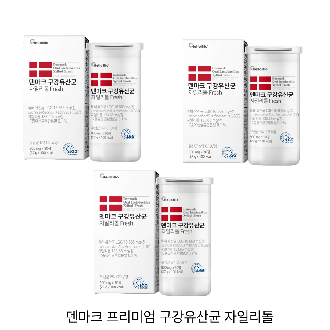 헬로바이오 덴마크 프리미엄 구강유산균 27g, 30정, 3개 29,900원