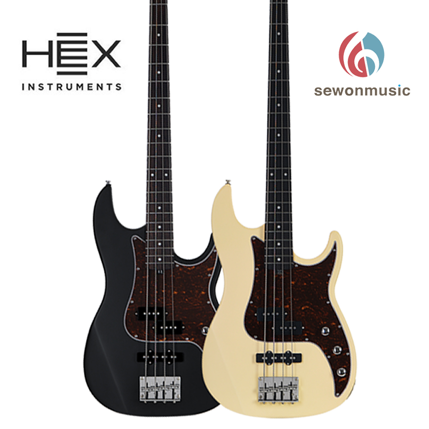 헥스 베이스기타 RB100R 재즈베이스 PJ픽업, VC 빈티지크림, HEX - RB100R, 1개 319,000원