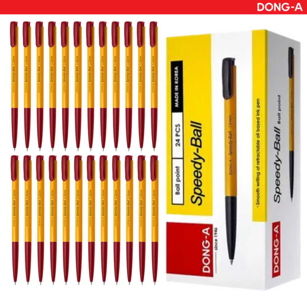 [키팜] 동아 스피디볼 1.0mm (24개입 1세트), 빨강 9,590원