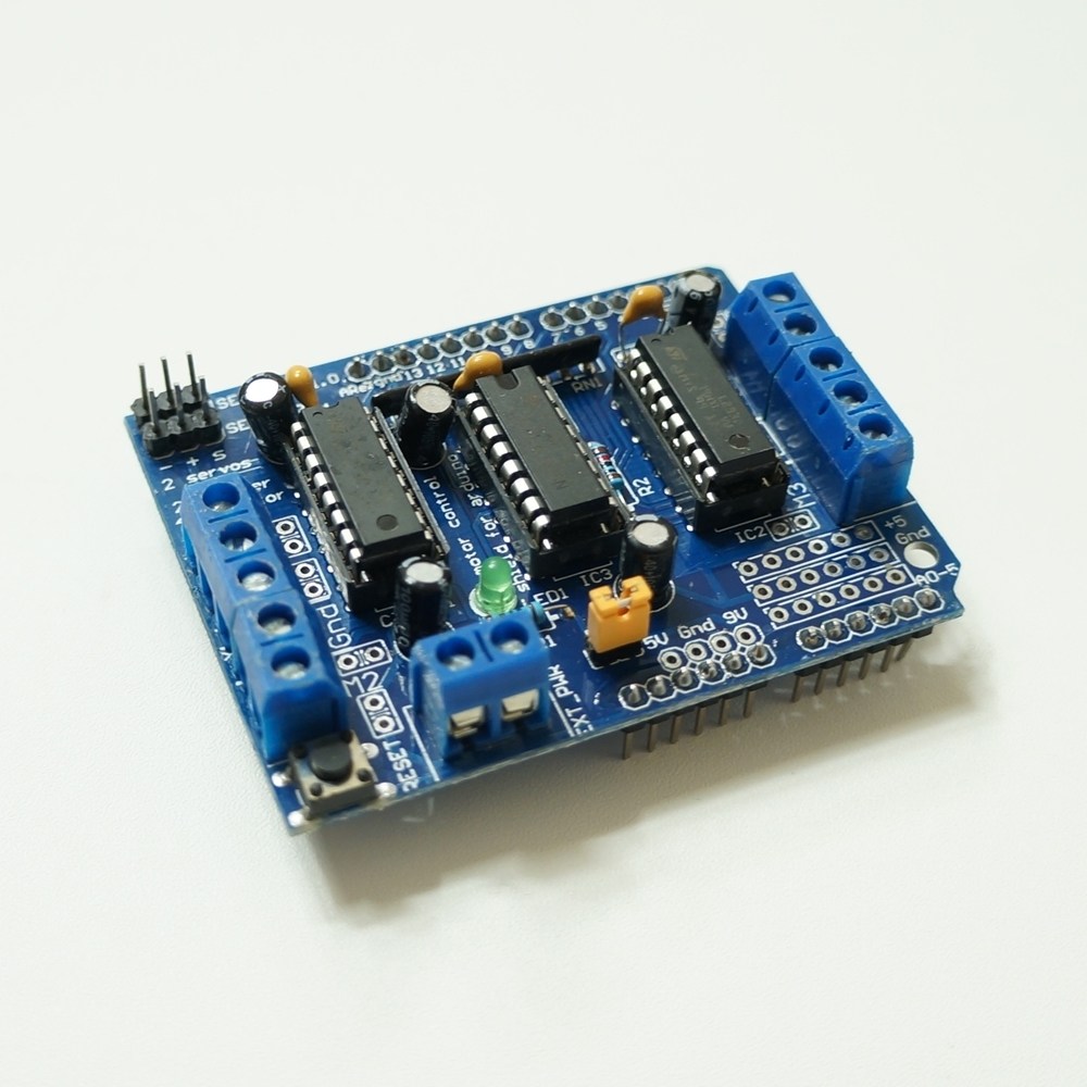 [파츠키츠] L293D모듈 모터 드라이버 쉴드 보드 아두이노호환 3,100원