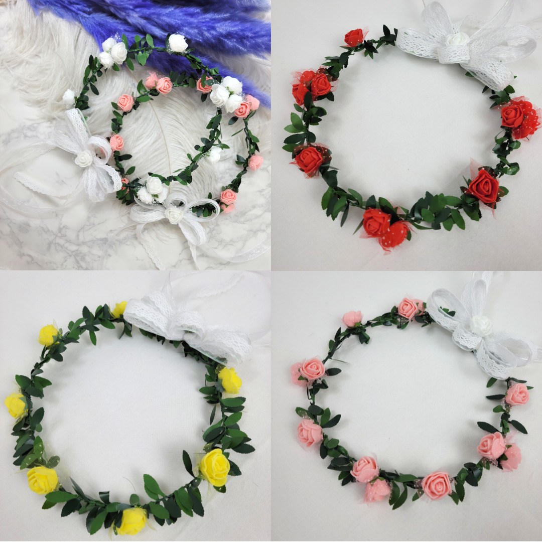 청년공방 화관 만들기 DIY (10개 세트) 체험키트 장미 플라워 로핑 머리띠 재료 셀프웨딩 소품 셀프촬영 19,000원