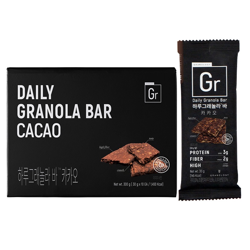 그라놀로지 하루그래놀라 바 카카오 10p, 1개, 300g 29,900원