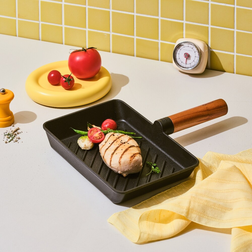 글라스락 셰프토프 IH 우드핸들 와이드 사각 그릴팬 22,500원
