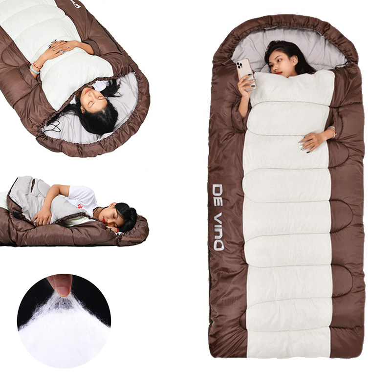 HANTAO 겨울 침낭 초대형공간 침낭 손 신축 자유, 1.6KG-일반 두..., 1개 32,280원