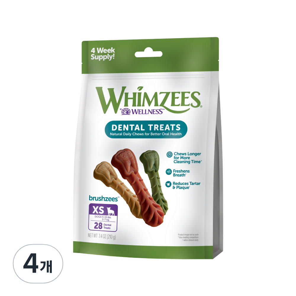 웰니스윔지스 위클리백 브러쉬즈모양 강아지껌 XS 46,000원