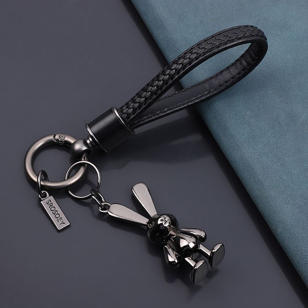 다은랜드 열쇠고리 깜찍 토끼 키링 키홀더, 블랙 12,800원