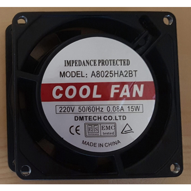 AC FAN MOTOR 팬모터 80mmx80mmx25mm 쿨링팬 냉각팬 AC 220V 8,000원