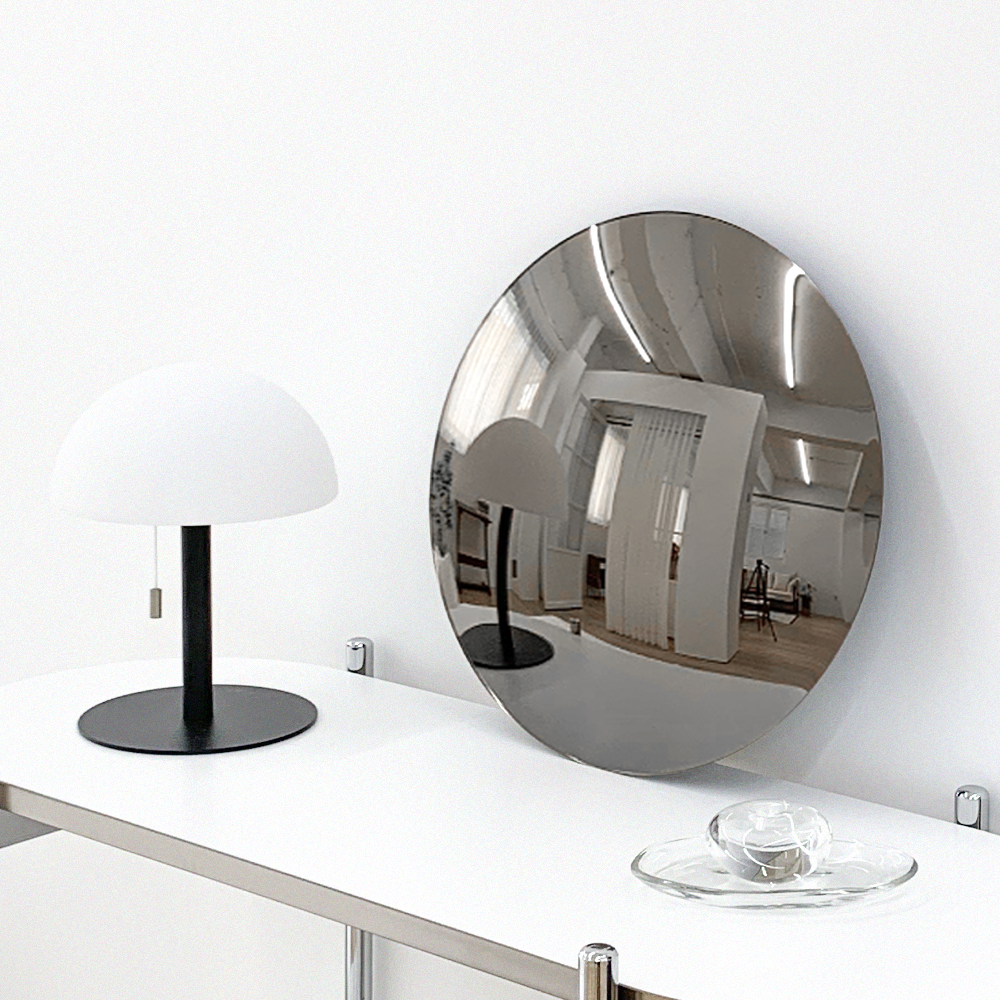 반사경 볼록 실내 감성 인테리어 화장대 책상 실버 아크릴 거울 26,500원
