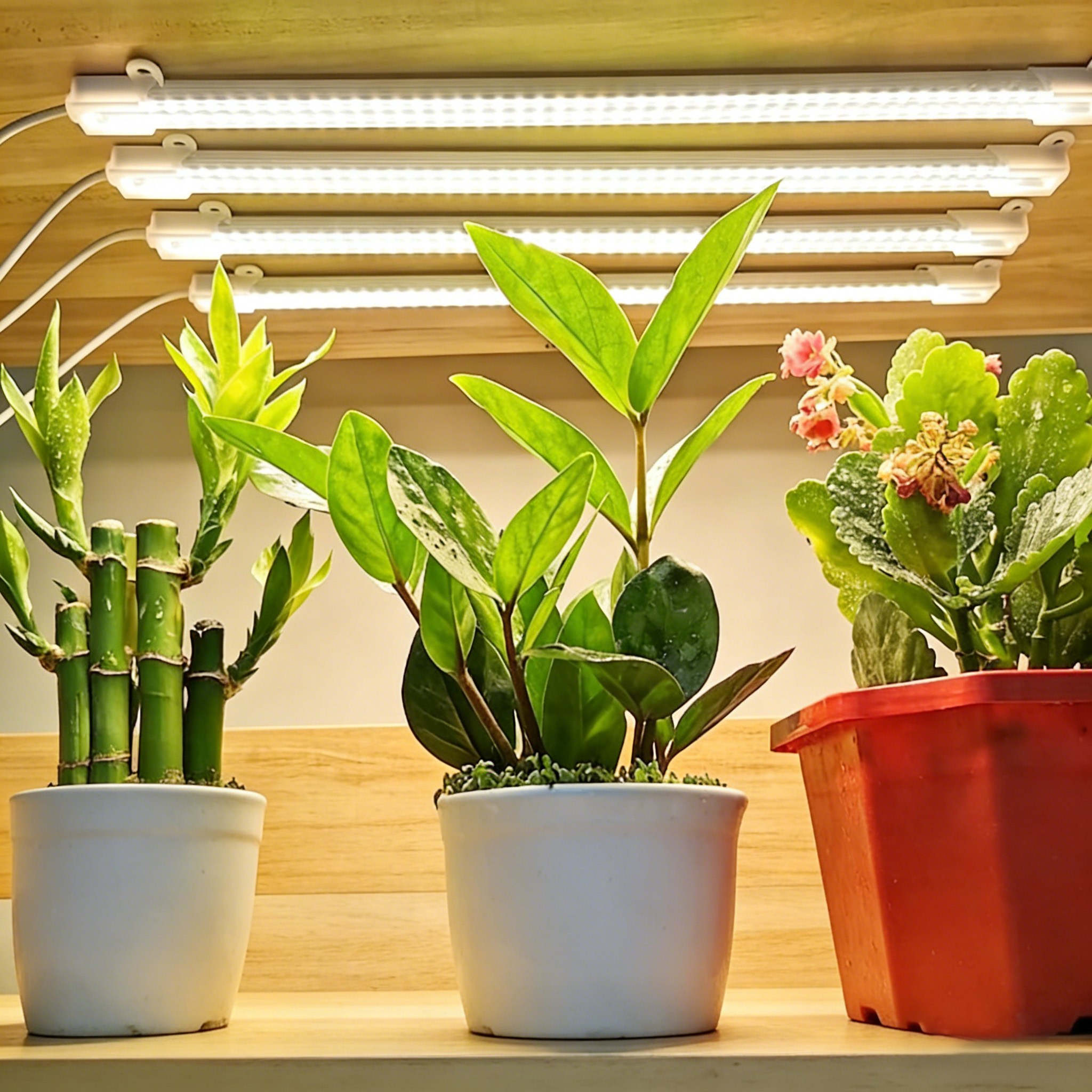 하늘박스 LED 식물등 화분 재배용 식물 조명 접착식 프로 4구 43,500원