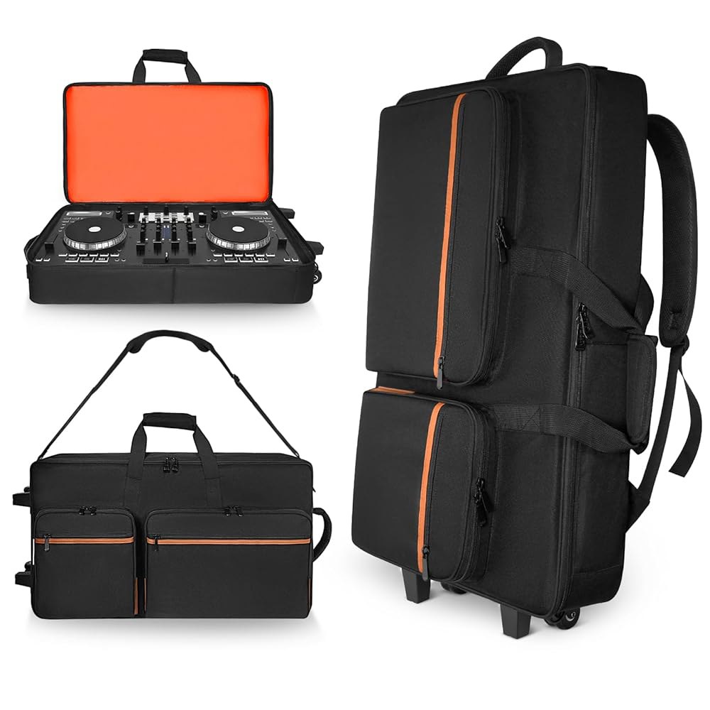 DDJ-400 /800 /1000 /FLX4 / FLX2 REV7 REV5 GRV6용 ORKELS 롤링 DJ 컨트롤러 케이스, 장비용 29 u201D 방수 여행 가방, 노트북 수납 154,800원