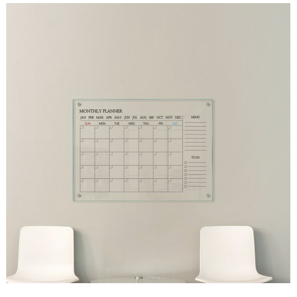 마이보드 다보형 투명유리칠판 모노스퀘어 투명 + 고급형 투명 펜받침대 세트 265,800원