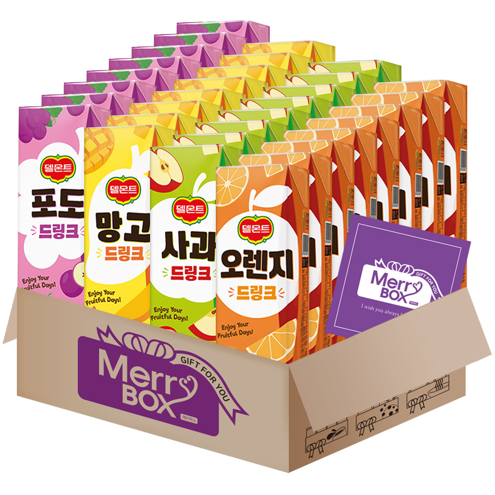 델몬트32개 (포도8+망고8+오렌지8+사과8)+ 메세지카드 19,500원