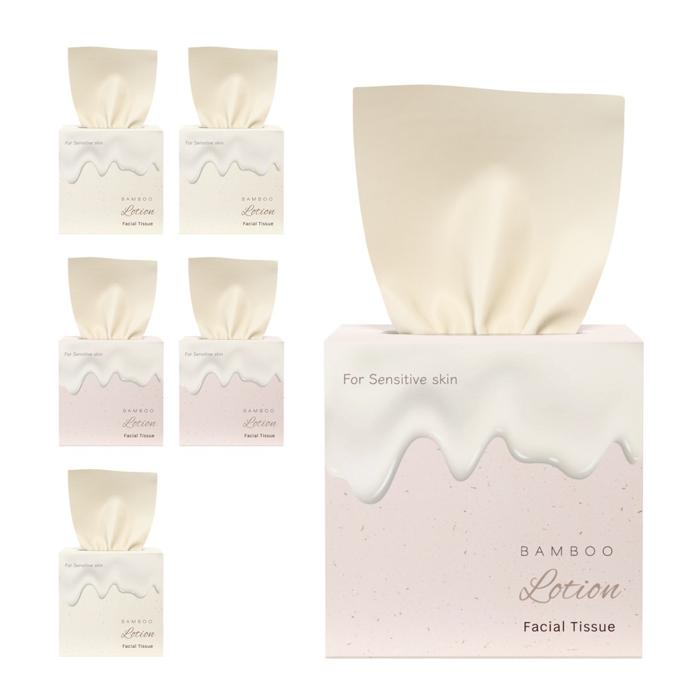 휴홈 무표백 보습 대나무 로션 티슈 미니, 6개, 250매 12,900원